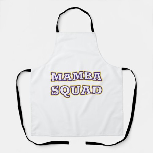 Mamba Squad funny Clothing for Snake Lover Apron