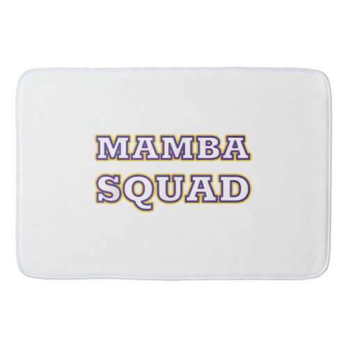 Mamba Squad funny Clothing for Snake Lover Bath Mat