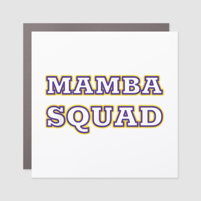 Mamba Squad funny Clothing for Snake Lover Car Magnet (Front)