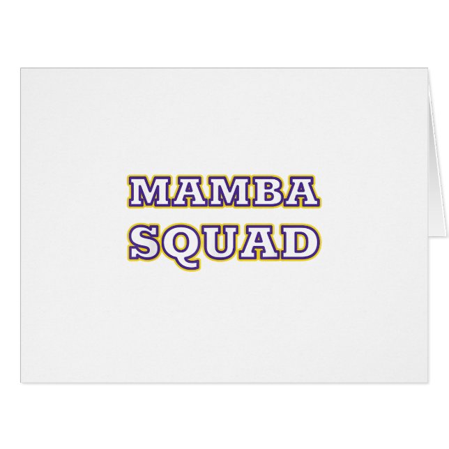 Mamba Squad funny Clothing for Snake Lover Cards (Front Horizontal)