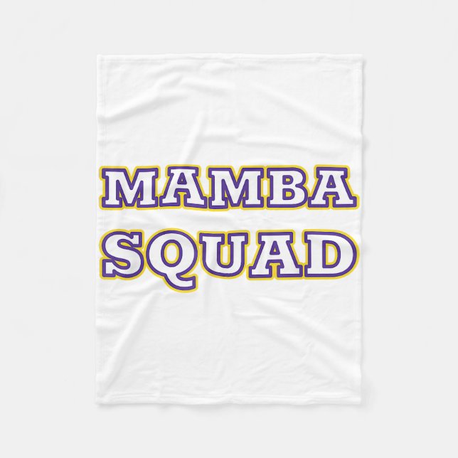 Mamba Squad funny Clothing for Snake Lover Fleece Blanket (Front)