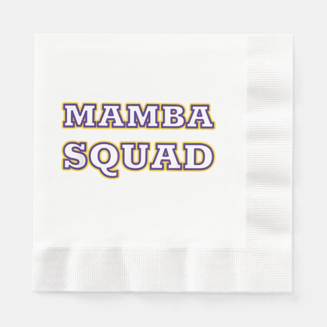 Mamba Squad funny Clothing for Snake Lover Napkins (Front)
