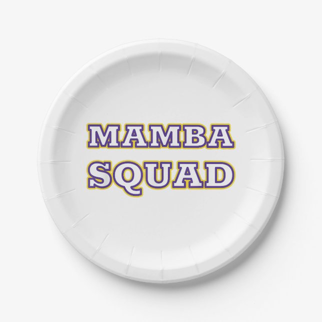 Mamba Squad funny Clothing for Snake Lover Paper Plates (Front)