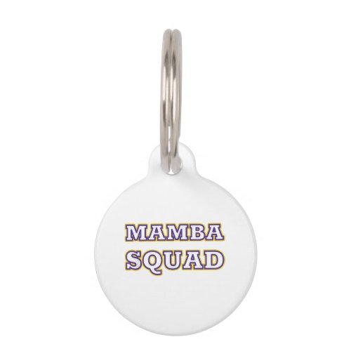 Mamba Squad funny Clothing for Snake Lover Pet ID Tag