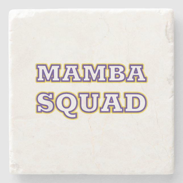 Mamba Squad funny Clothing for Snake Lover Stone Coaster (Front)