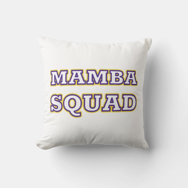 Mamba Squad funny Clothing for Snake Lover Throw Pillow (Front)