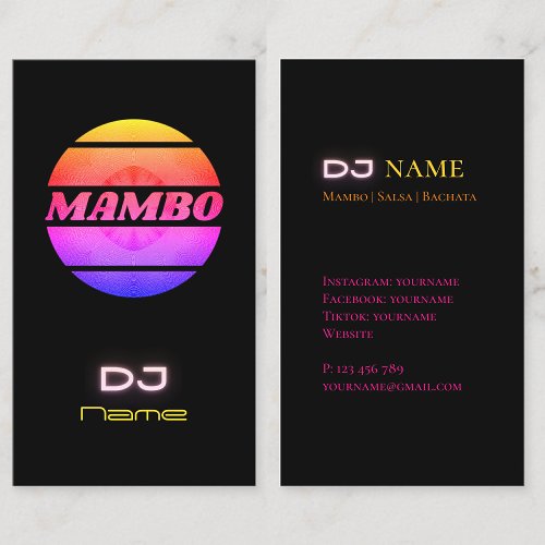 Mambo DJ Business Card