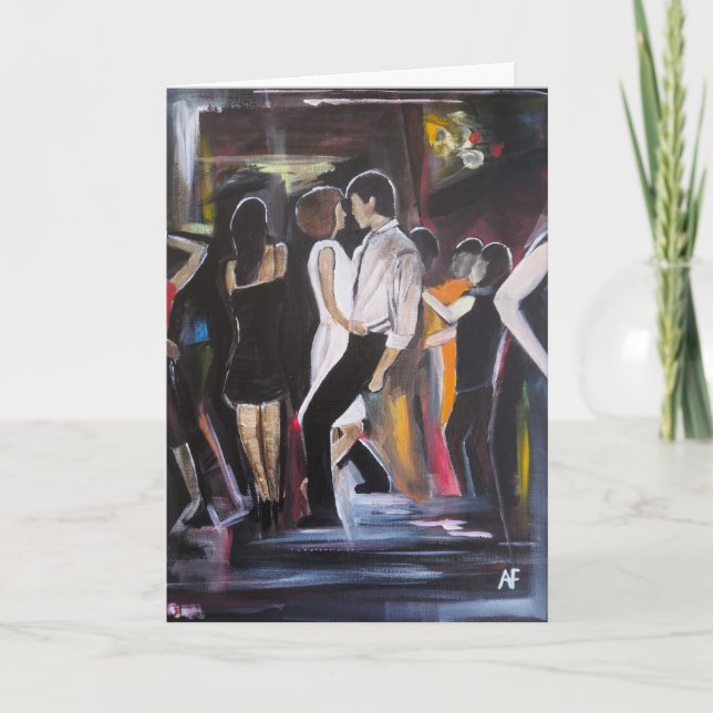 Mambo Night Painting by Alfred Fox Card (Front)