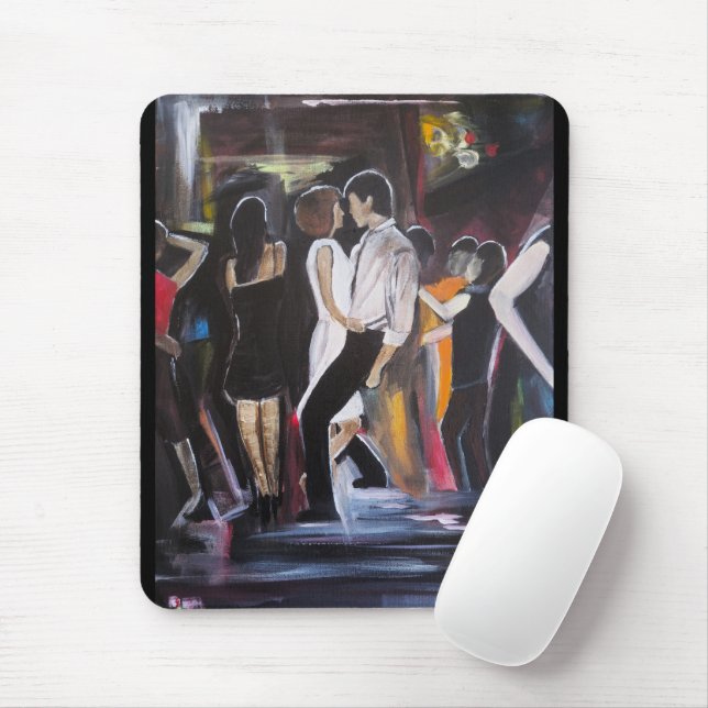Mambo Night Painting by Alfred Fox Mouse Pad (With Mouse)