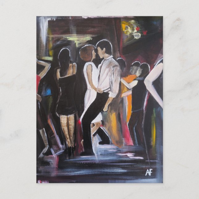 Mambo Night Painting by Alfred Fox Postcard (Front)