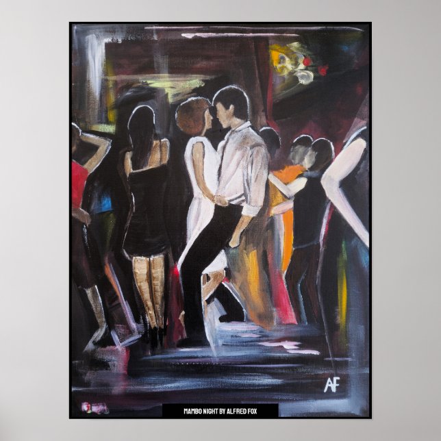 Mambo Night Painting by Alfred Fox Poster (Front)