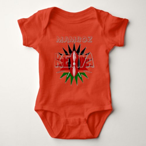 Mamboz Colorful Baby Kids Kenya pattern design Baby Bodysuit