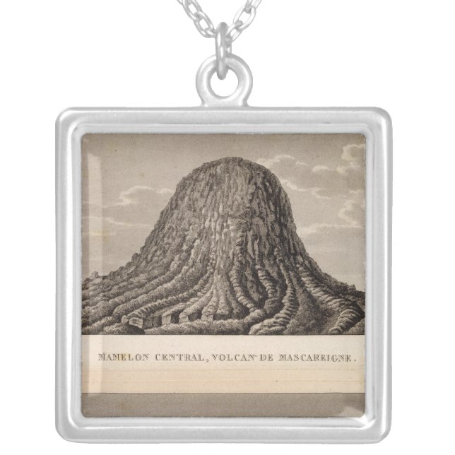 Mamelon, Bory Silver Plated Necklace (Front)