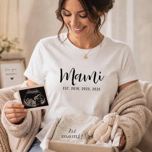 Mami Established New Mom Gift T-Shirt (Creator Uploaded)