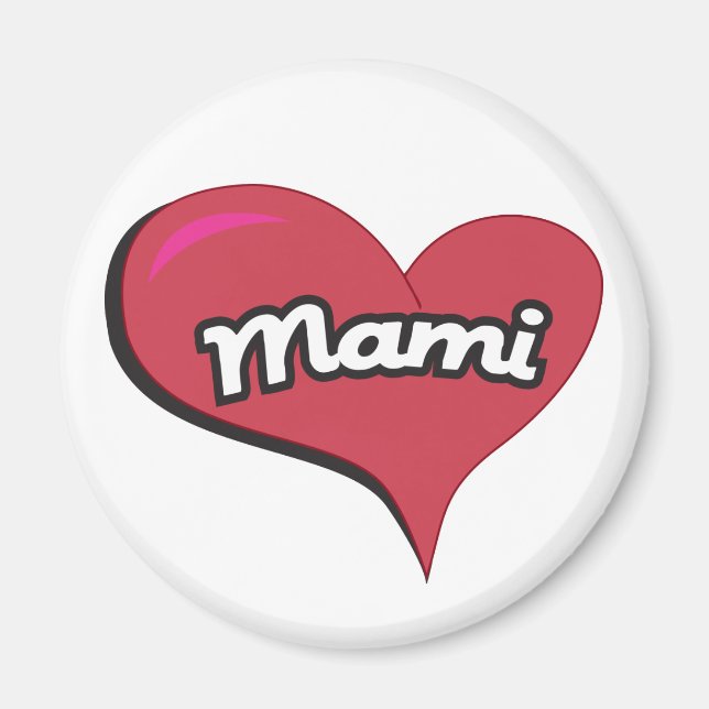 Mami Heart Magnet (Front)