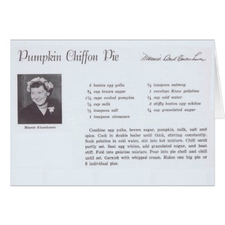 Mamie Eisenhower Pumpkin Chiffon Pie recipe