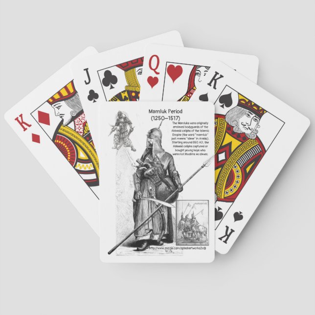 "Mamluk  مملوك History" Poker Cards (Back)