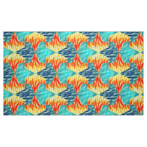 Mamluks Djinns Fire and Water Pattern Fabric