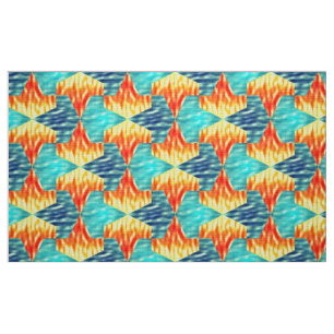 Mamluks Djinns Fire and Water Pattern Fabric