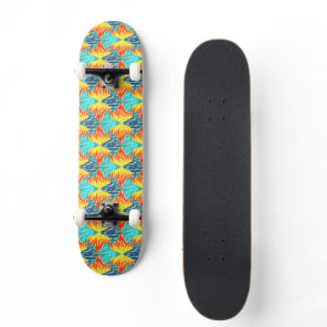 Mamluks Djinns Fire and Water Pattern Skateboard