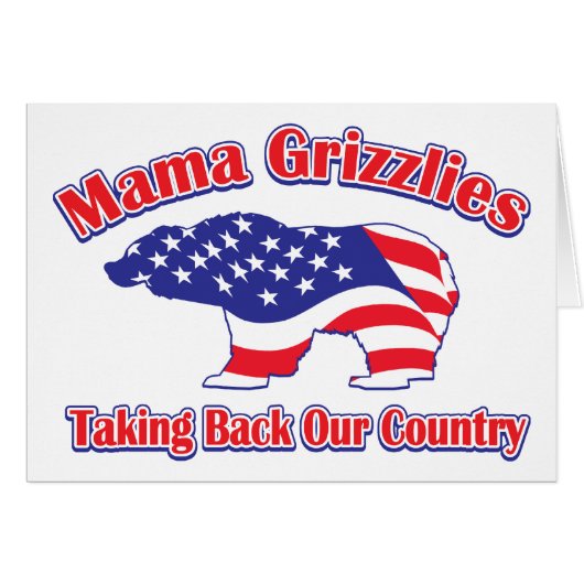 Mamma-Grizzly Cards (Front Horizontal)