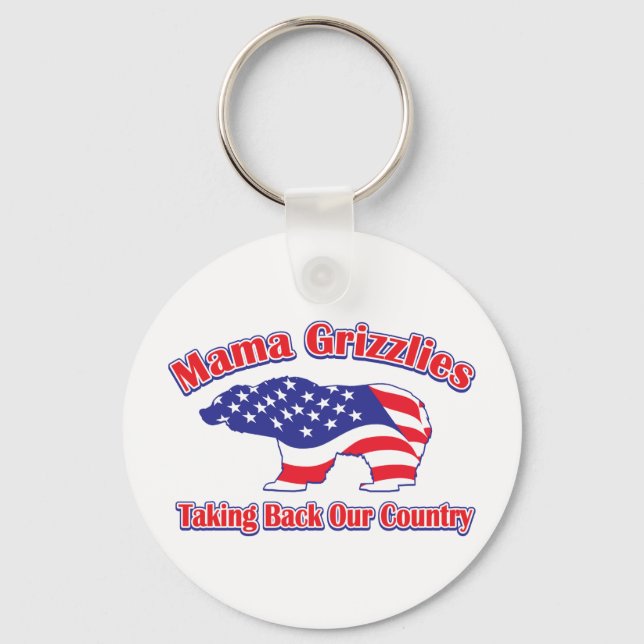 Mamma-Grizzly Keychain (Front)