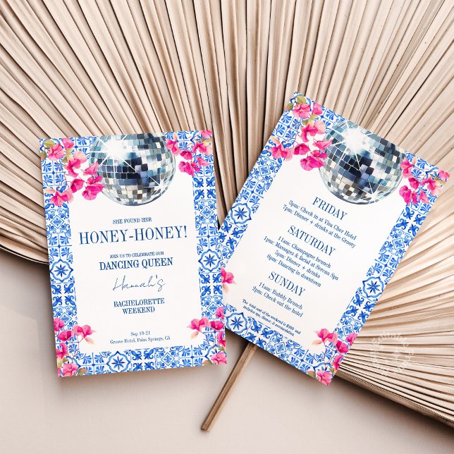 Mamma Mia Mediterranean Bachelorette Weekend Invitation (Mamma Mia Mediterranean Bachelorette Weekend Invitation)