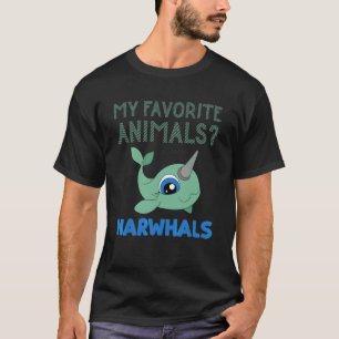 Mammal Ocean Animal Whale  My Favorite Animals Nar T-Shirt