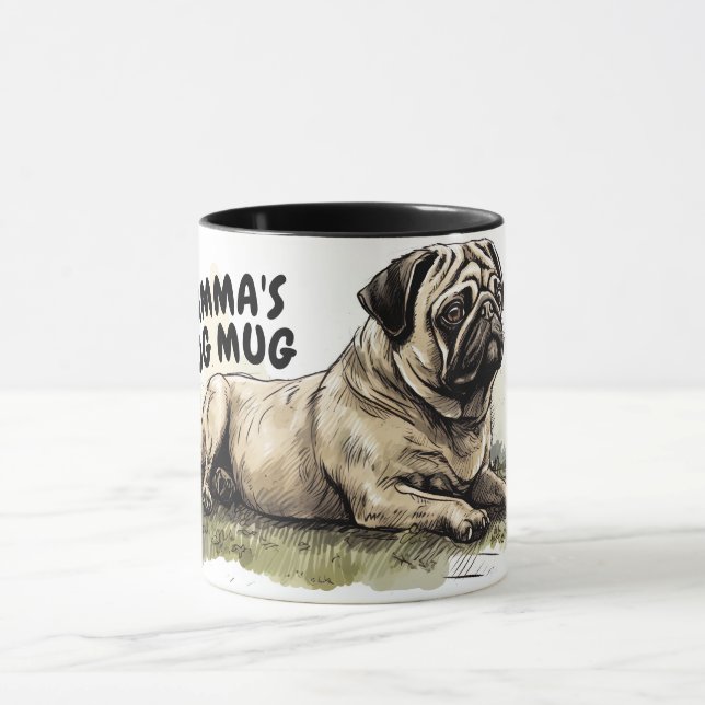 Mammas Pug Mug (Center)