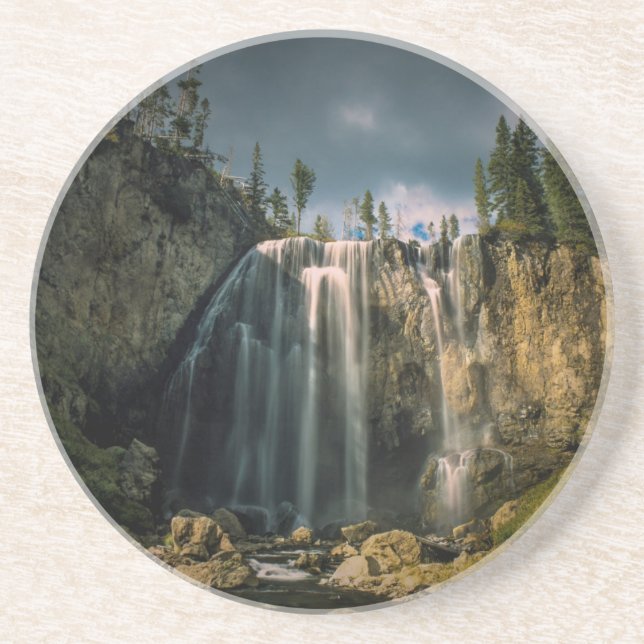 Mammatocumulus clouds at sunset sandstone coaster (Front)