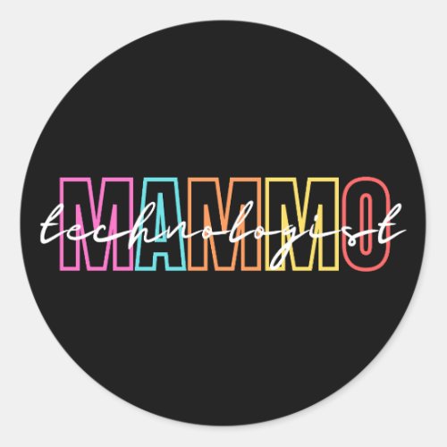 Mammo Classic Round Sticker
