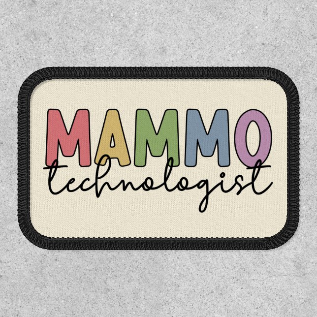 Mammo Technologist Mammography Technician Patch (Front)