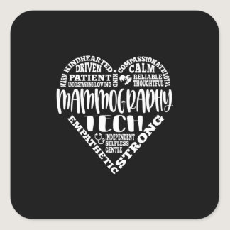 Mammography tech, Mammo technologist Square Sticker