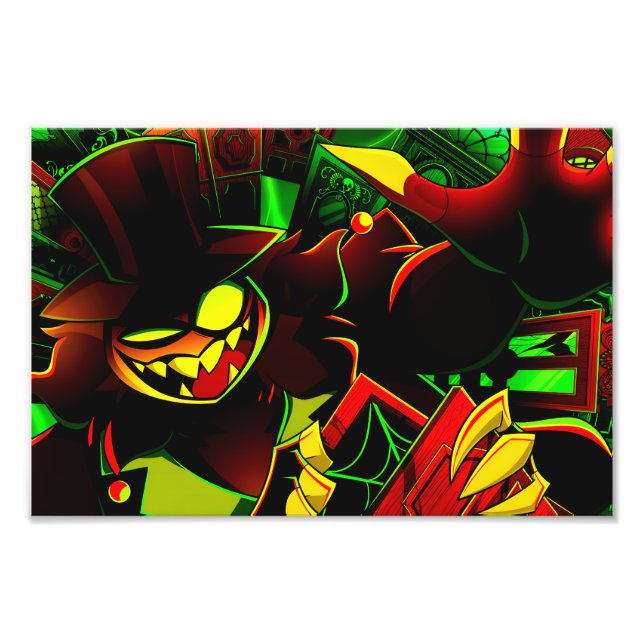 Mammon Halloween Slasher | Helluva Boss | Photo Print (Front)