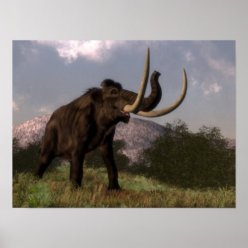 Mammoth _ 3D render Poster