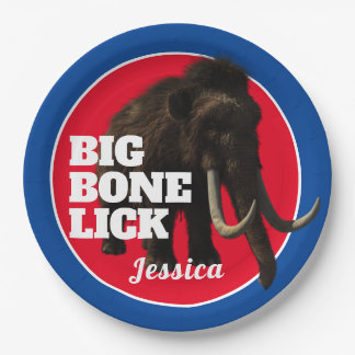 Mammoth and Big Bone Lick Paper Plates