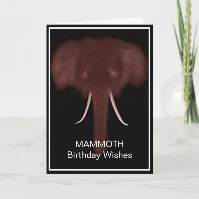 Mammoth Birthday Card (Front)
