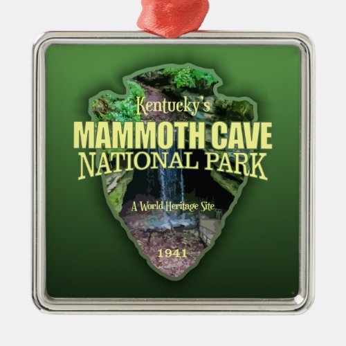 Mammoth Cave arrowhead Metal Ornament