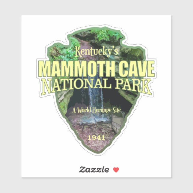 Mammoth Cave (arrowhead) Sticker (Sheet)