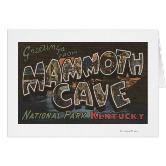 Mammoth Cave, Kentucky - Large Letter Scenes Cards (Front Horizontal)