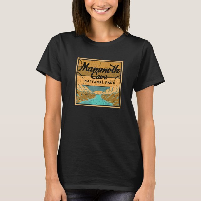 Mammoth Cave Kentucky National Park Souvenir Cave  T-Shirt (Front)