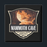 Mammoth Cave National Park Illustration Retro Art Magnet<br><div class="desc">Mammoth Cave vector artwork design. The park is in west-central Kentucky,  encompassing portions of Mammoth Cave,  the longest cave system known in the world.</div>