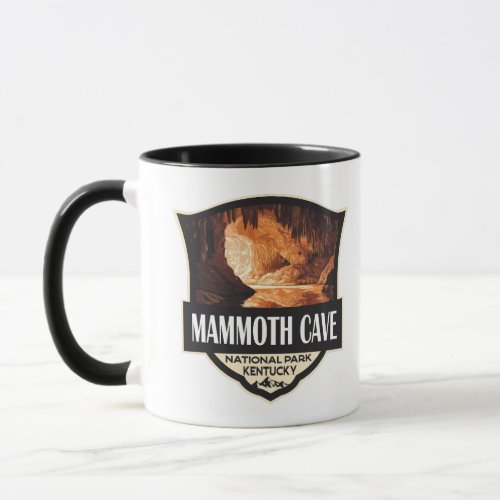 Mammoth Cave National Park Illustration Retro Art Mug