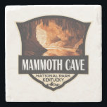 Mammoth Cave National Park Illustration Retro Art Stone Coaster<br><div class="desc">Mammoth Cave vector artwork design. The park is in west-central Kentucky,  encompassing portions of Mammoth Cave,  the longest cave system known in the world.</div>