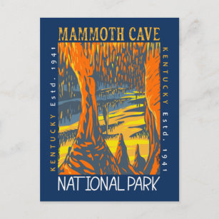 Mammoth Cave National Park Kentucky Distressed Postcard