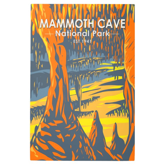 Mammoth Cave National Park Kentucky  Metal Print (Front)