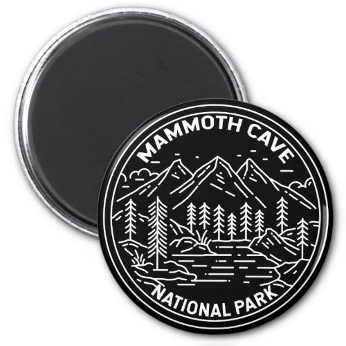 Mammoth Cave National Park Kentucky Monoline Magnet