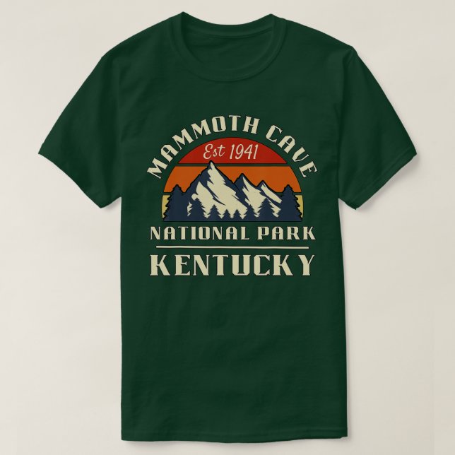 Mammoth Cave National Park Kentucky Mountain Hikin T-Shirt (Design Front)