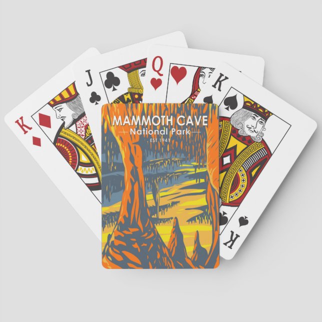 Mammoth Cave National Park Kentucky  Poker Cards (Back)