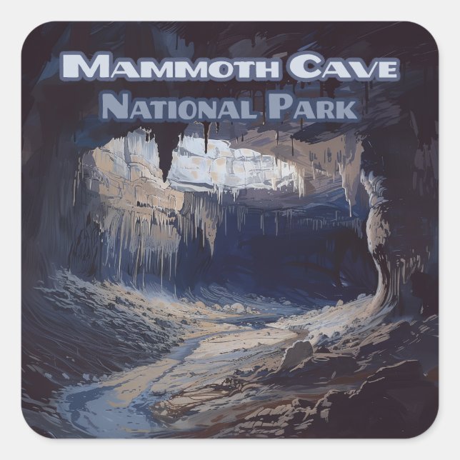 Mammoth Cave National Park Kentucky Square Sticker (Front)